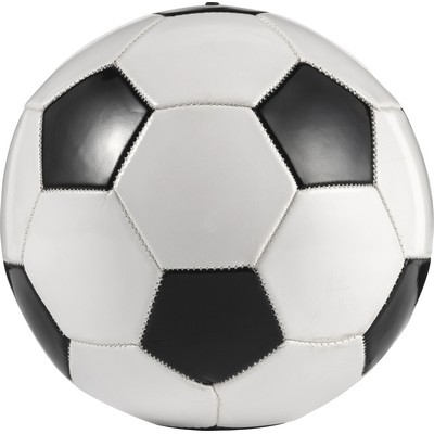 Dé foot 18 mm avec ballon de foot et pentagones noirs et blanc