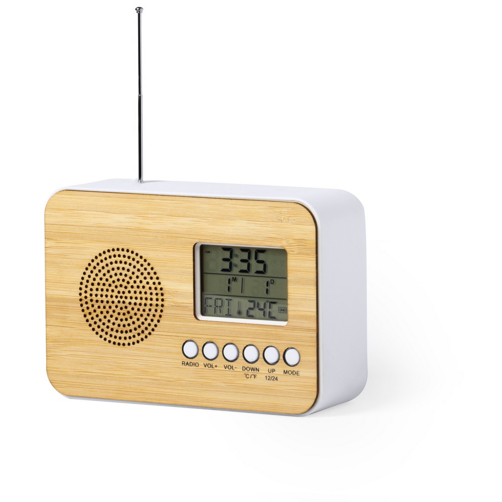 Horloge de bureau avec alarme radio