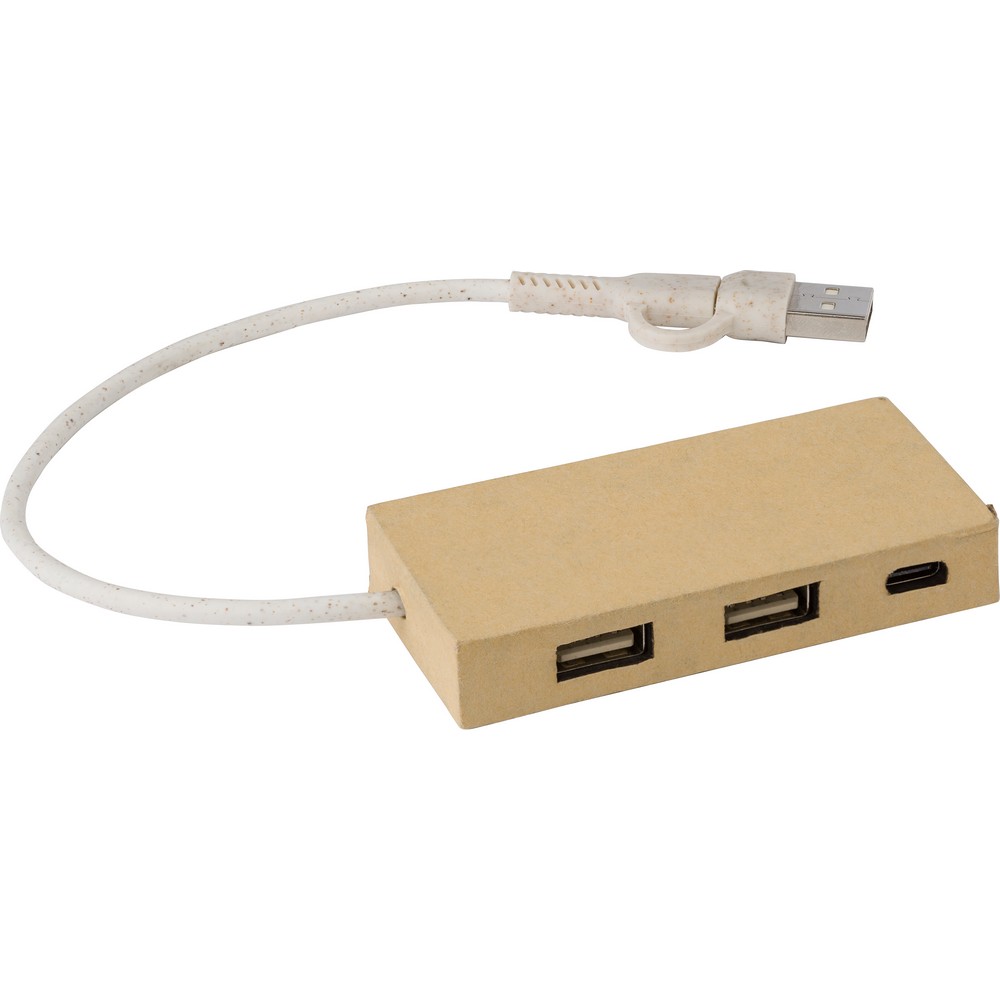 Hub USB 2.0 en carton recycl