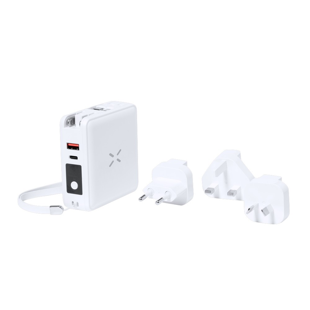 Adaptateur de voyage Power Bank sans fil 10000 mAh chargeur sans fil 15W