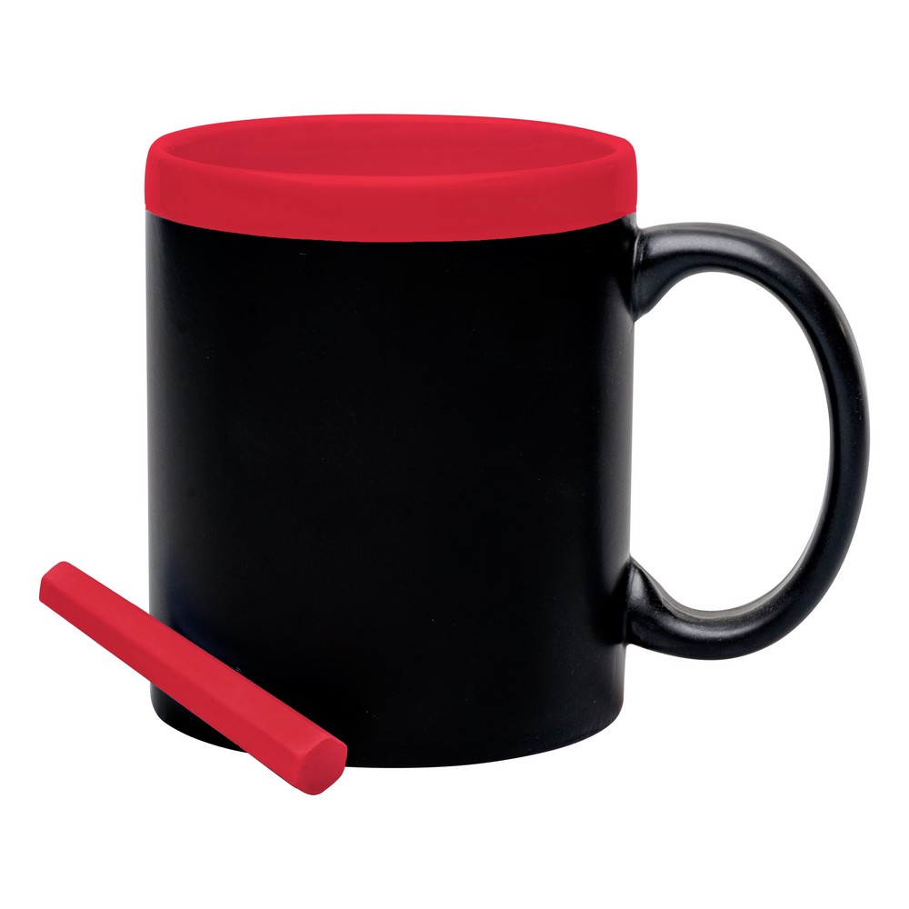 Mug 300 ml avec panneau noir pour dessin et craie