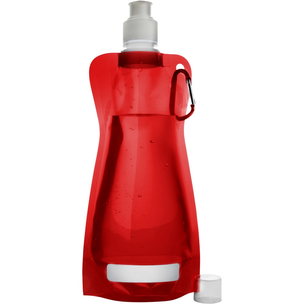 Bouteille pliable 420 ml avec mousqueton