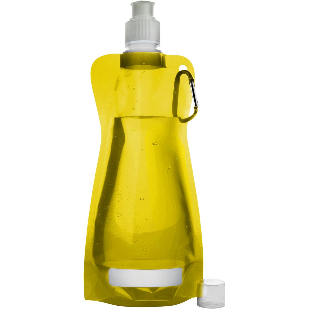 Bouteille pliable 420 ml avec mousqueton