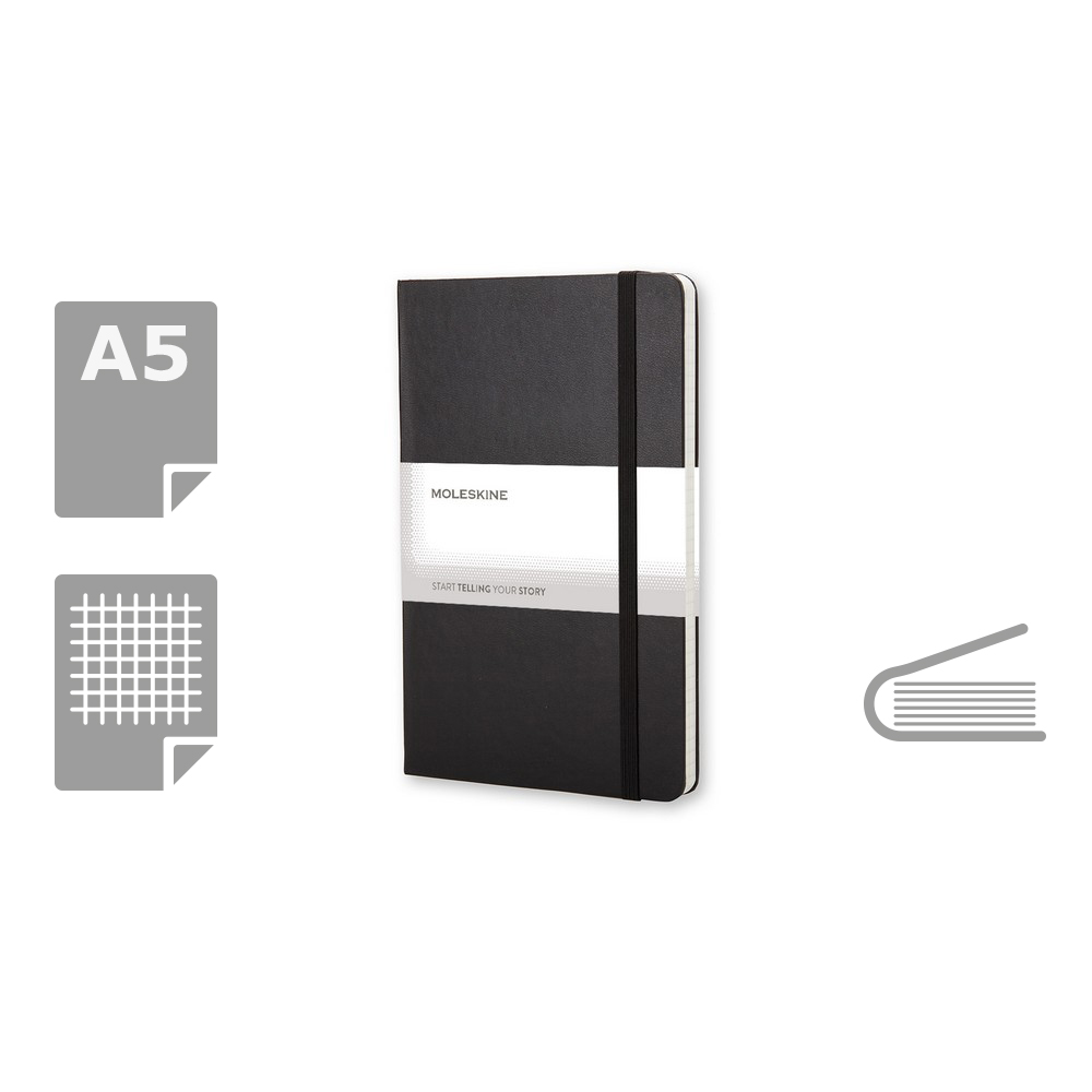Carnet Moleskine 13 x 21 cm 