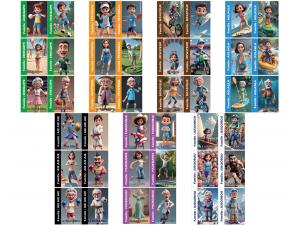 Jeu de 7 familles 42 cartes personnaliss