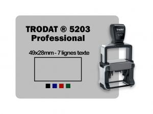 Tampon personnalis rectangulaire 49x28 Trodat Professional 5203