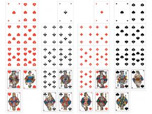 Visuel complet des 36 cartes du jeu jass suisse