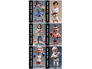 jeu de carte imprim 7 familles Aie Aie Aie