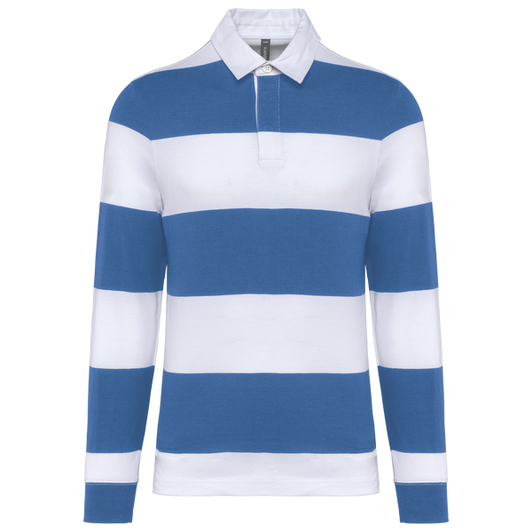 Light Royal Blue / White Stripes