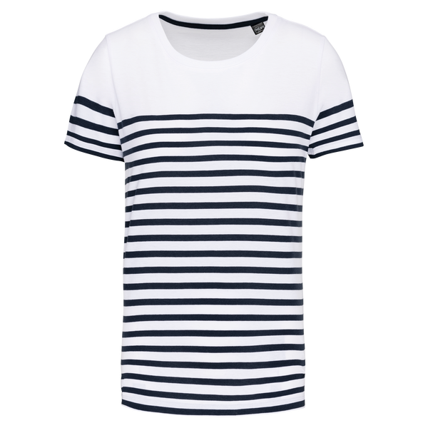 White / Navy Stripes