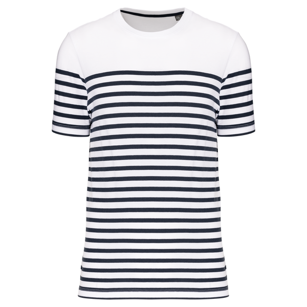 White / Navy Stripes