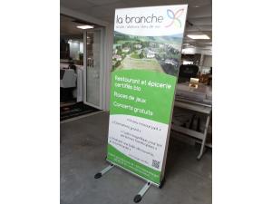 Roll up Banner extrieur 2 cots