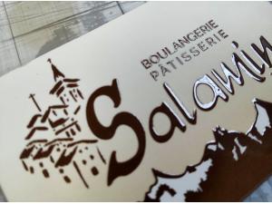 Carte de visite avec finition Vernis selectif 3d pour Boulangerie Salamin SA � Grimentz