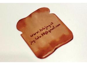 Cartes de visite imprim�es avec d�coupe � la forme pour Atelier Sanguine � Geneva