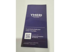 D�pliant Classique A4 pli� en 3 avec impression recto verso sur papier 170g pour Ymeri � Crissier