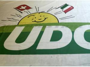 Drapeau sur mesure personnalis� 2mx3m pour UDC � Lausanne