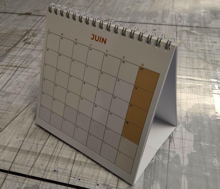 Calendrier de Table - Sept 2025