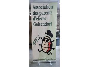 Roll-up Alu Classique 85 cm impression b�che 500g pour APEG � Geneve