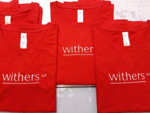 Personnalisation de t-shirt avec Broderie pour Withers
