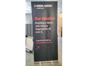 Roll-up Alu Classique 85cm pour General Assembly � Geneva