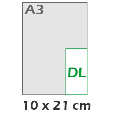 Carte correspondance Vertical 10x21 cm