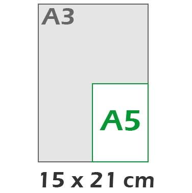 A5 Vertical 15x21 cm
