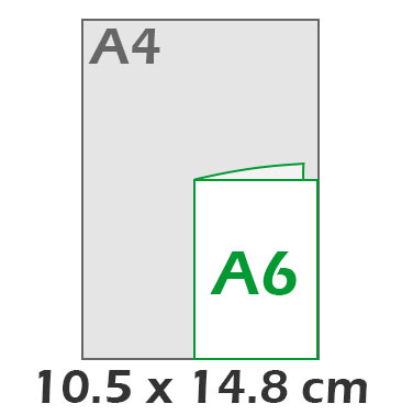 A6 Vertical 10.5x14.8 cm
