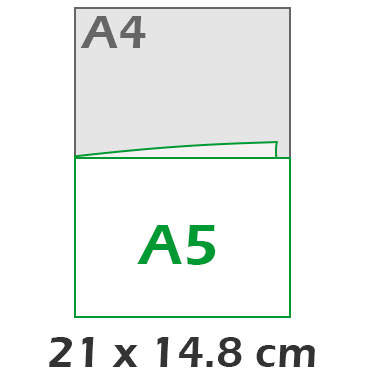 A5 Horizontal 21x14.8 cm
