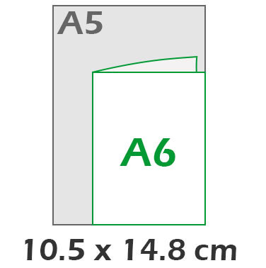 A6 Vertical 10.5x14.8 cm
