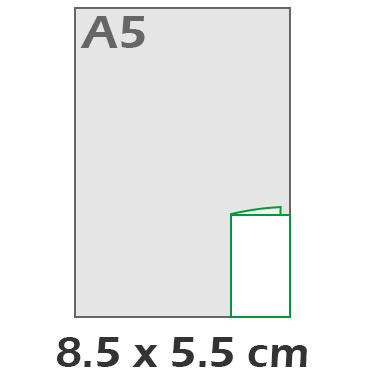Vertical 5.5x8.5 cm
