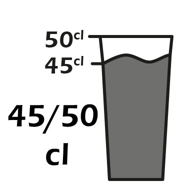 Capacit : 45/50cl