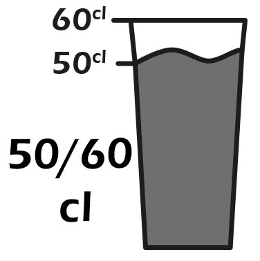 Capacit : 50/60cl