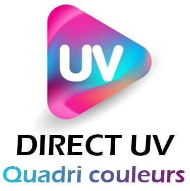 UV Couleurs direct : (Maximum 60x20 mm)