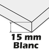 PVC expans Blanc 15mm