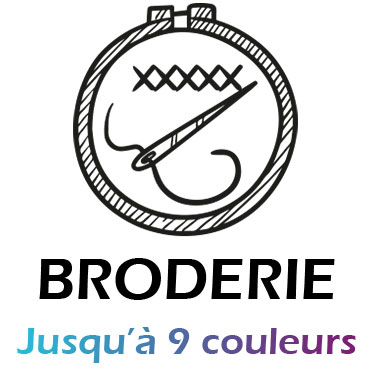 Broderie : (Maximum 140x70 mm