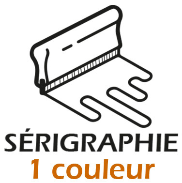 Srigraphie 1 couleur : (Maximum 170x120 mm)